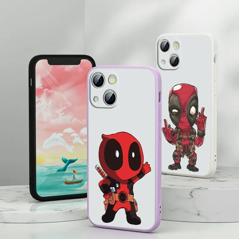 Deadpool Marvel Silicone iPhone Cases Collection-3 (Variants Available)