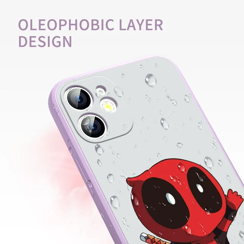 Deadpool Marvel Silicone iPhone Cases Collection-3 (Variants Available)