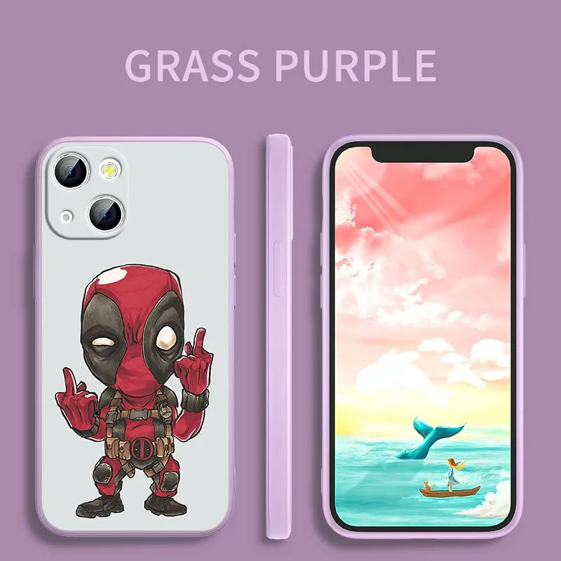 Deadpool Marvel Silicone iPhone Cases Collection-3 (Variants Available)