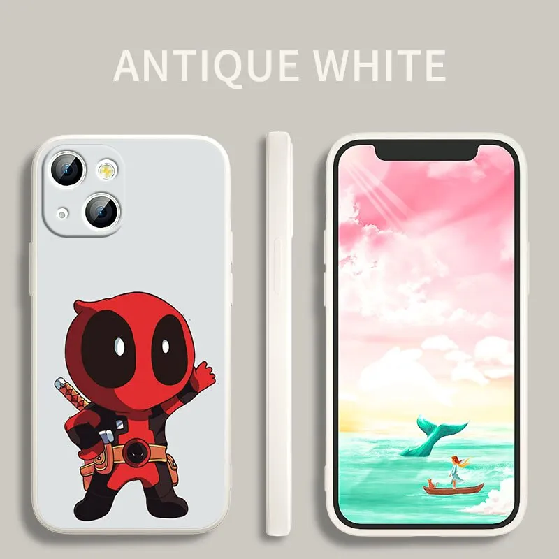 Deadpool Marvel Silicone iPhone Cases Collection-3 (Variants Available)