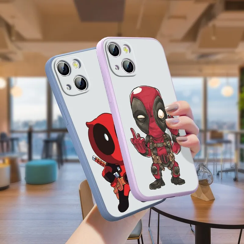 Deadpool Marvel Silicone iPhone Cases Collection-3 (Variants Available)