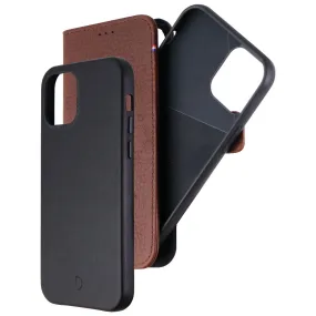 Decoded Premium 2 Case Bundle for iPhone 12 Pro & iPhone 12 - 1 Black & 1 Brown