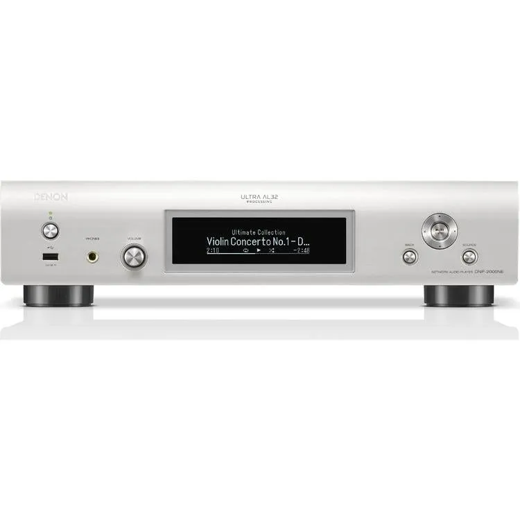 Denon DNP-2000NE | Lecteur réseau haute résolution - HEOS intégré - Wi-fi - Argent