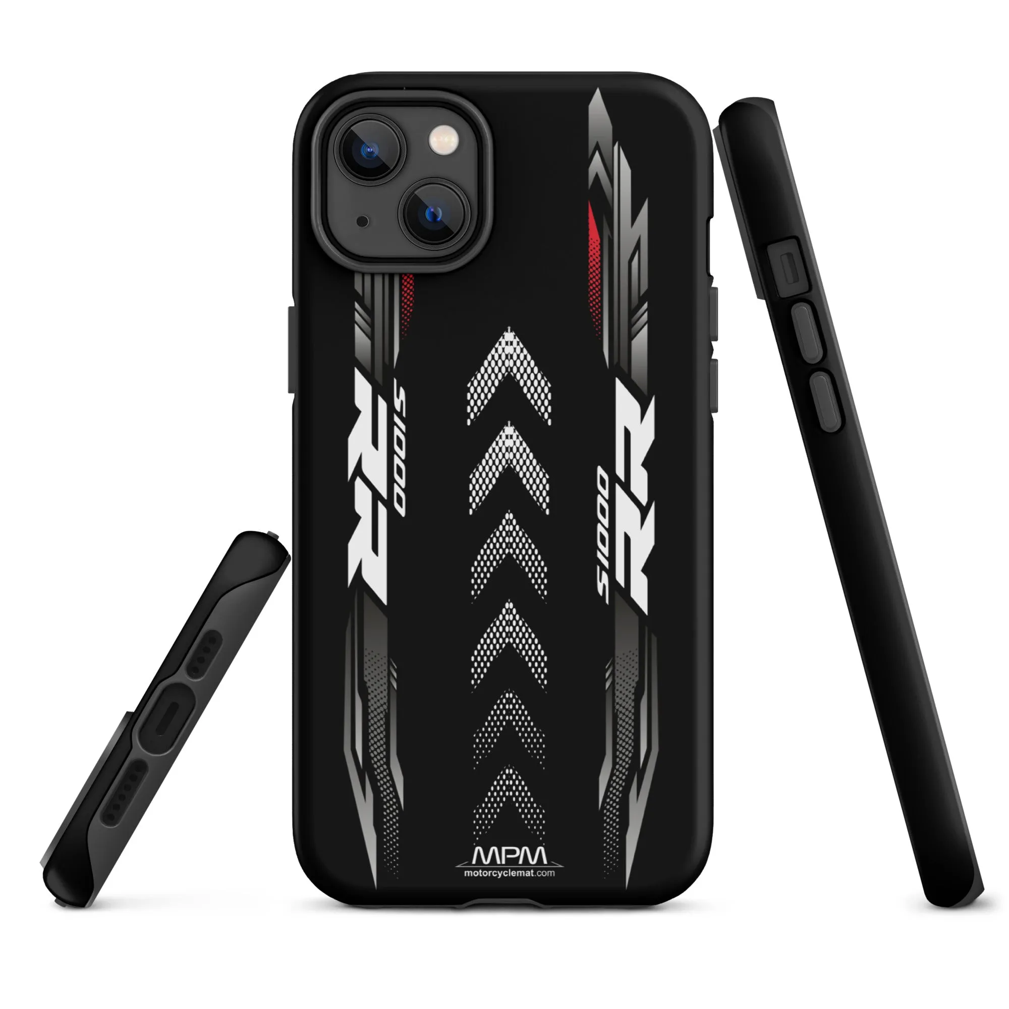 Designed Tough Case For iPhone inspired by BMW S1000RR Black Storm Metallic Motorcycle Model - MM5280