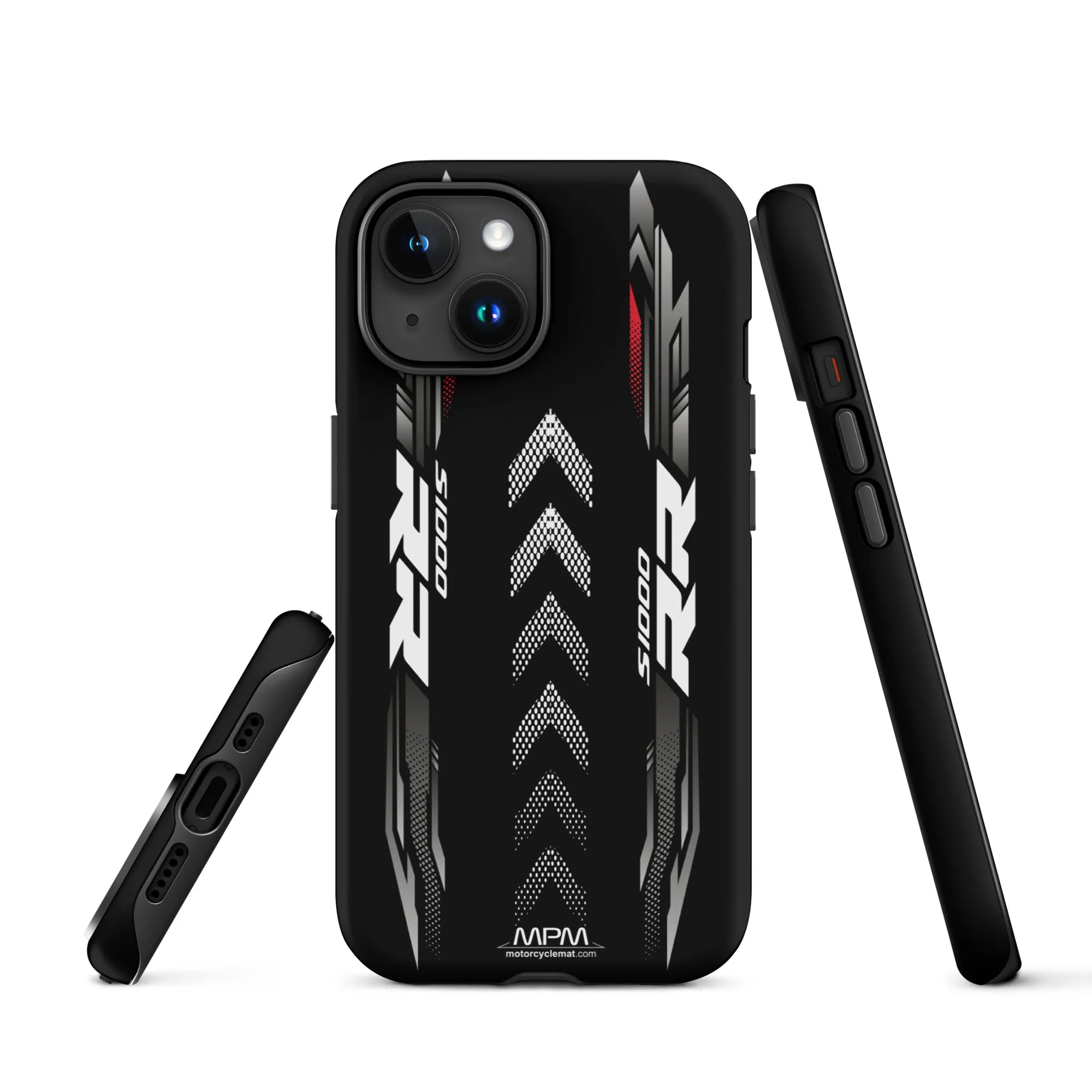 Designed Tough Case For iPhone inspired by BMW S1000RR Black Storm Metallic Motorcycle Model - MM5280