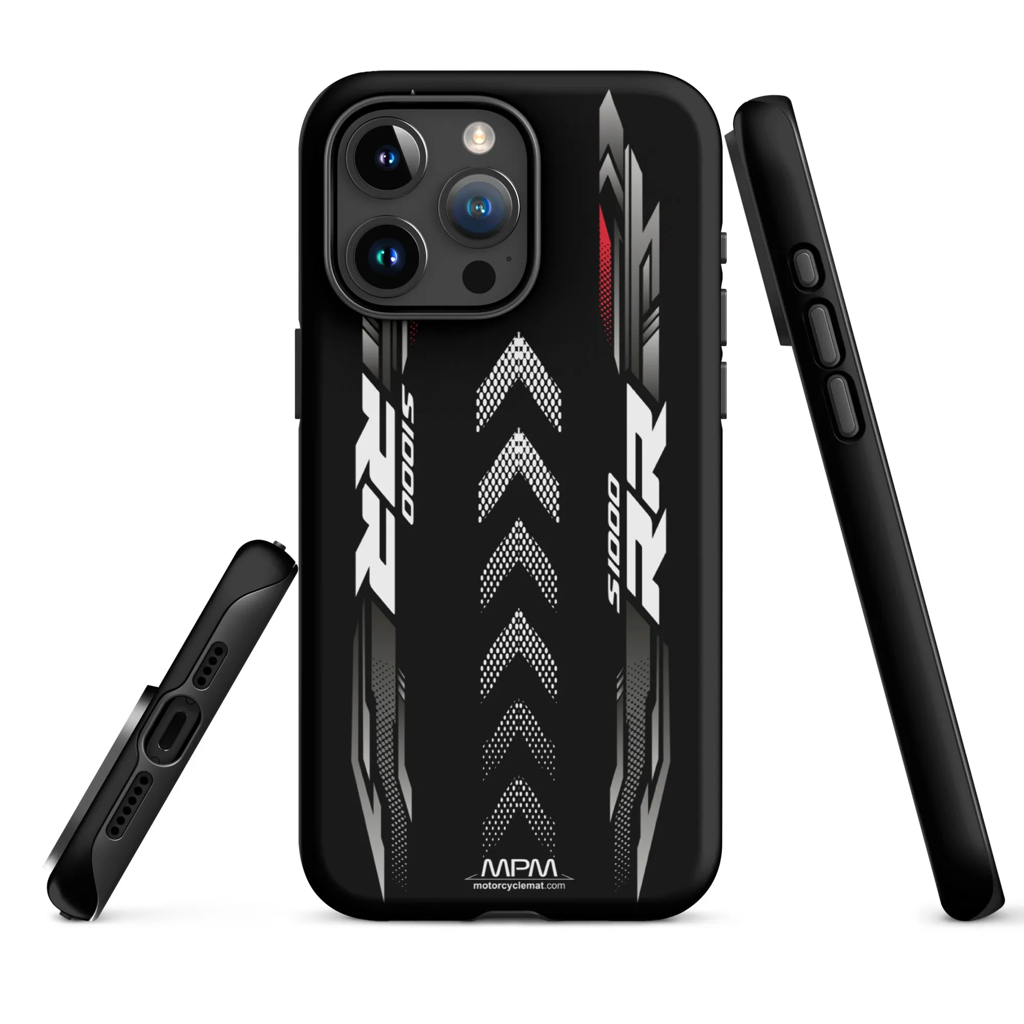 Designed Tough Case For iPhone inspired by BMW S1000RR Black Storm Metallic Motorcycle Model - MM5280