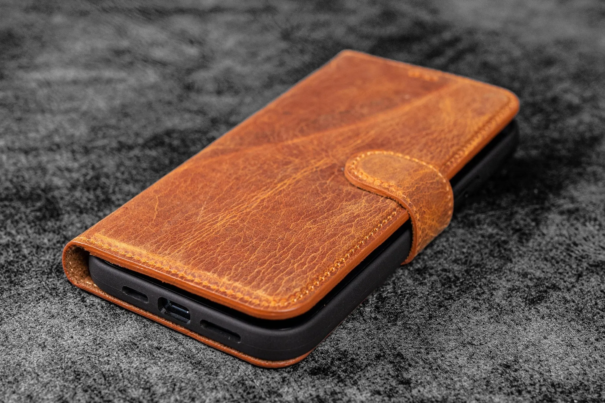 Detachable iPhone 12 Mini Leather Wallet Case