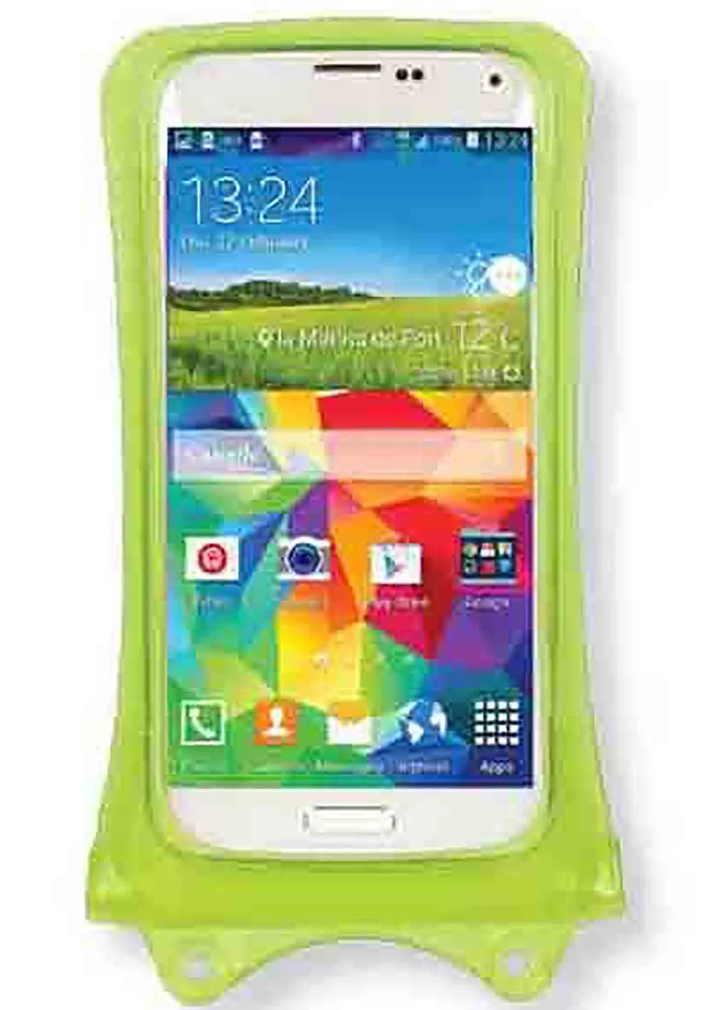 DiCAPac 5.1" Universal Waterproof Smartphone Case in Green