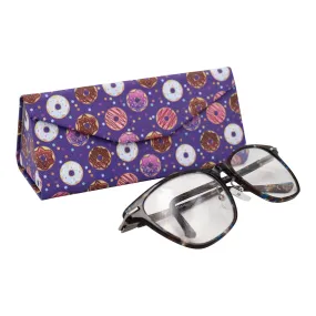 Donuts Sunglasses Glasses Case – Cute food – Vegan Leather