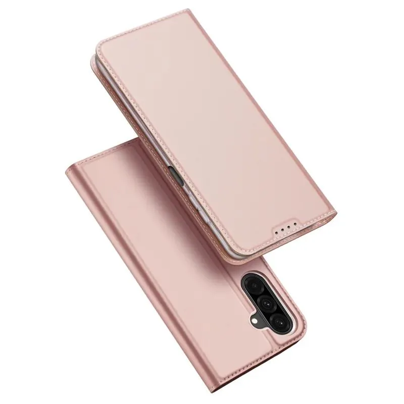 DUX DUCIS Skin Pro Faux Leather Wallet Flip Case for Samsung Galaxy A26 5G - Rose Gold