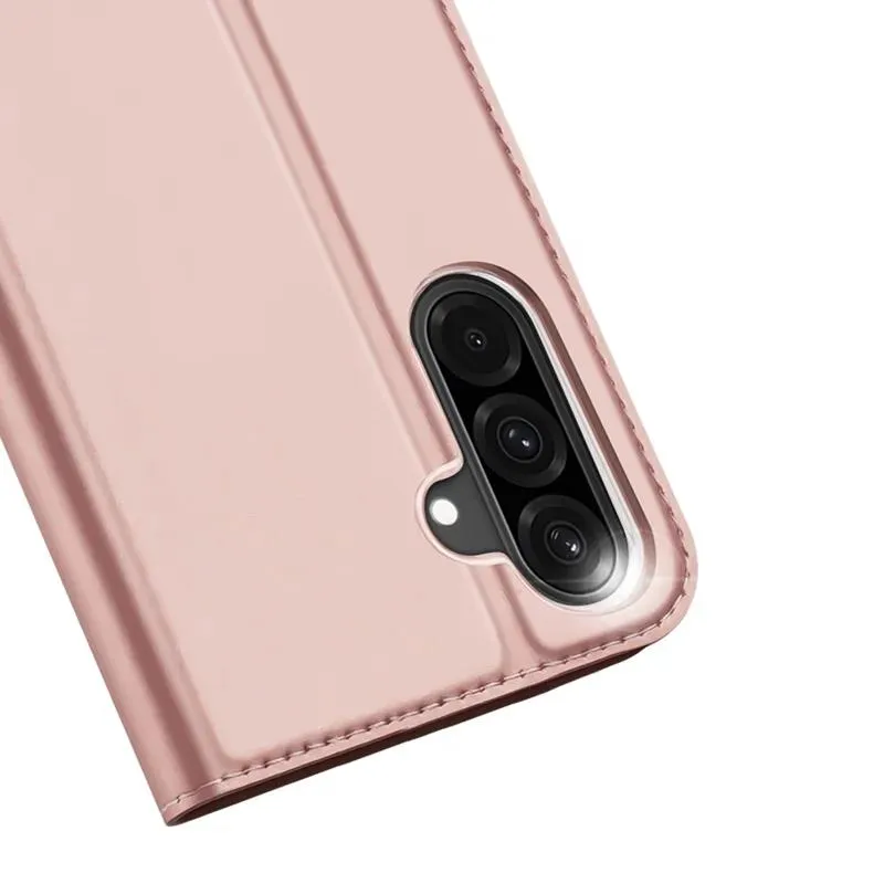 DUX DUCIS Skin Pro Faux Leather Wallet Flip Case for Samsung Galaxy A26 5G - Rose Gold