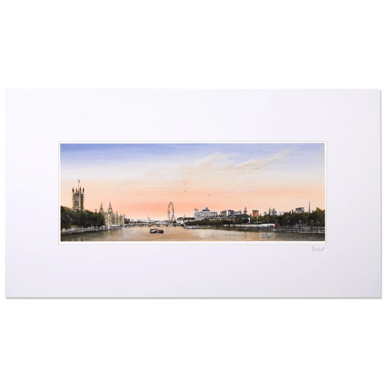 Ed Bucknall Westminster Panoramic Giclee Print