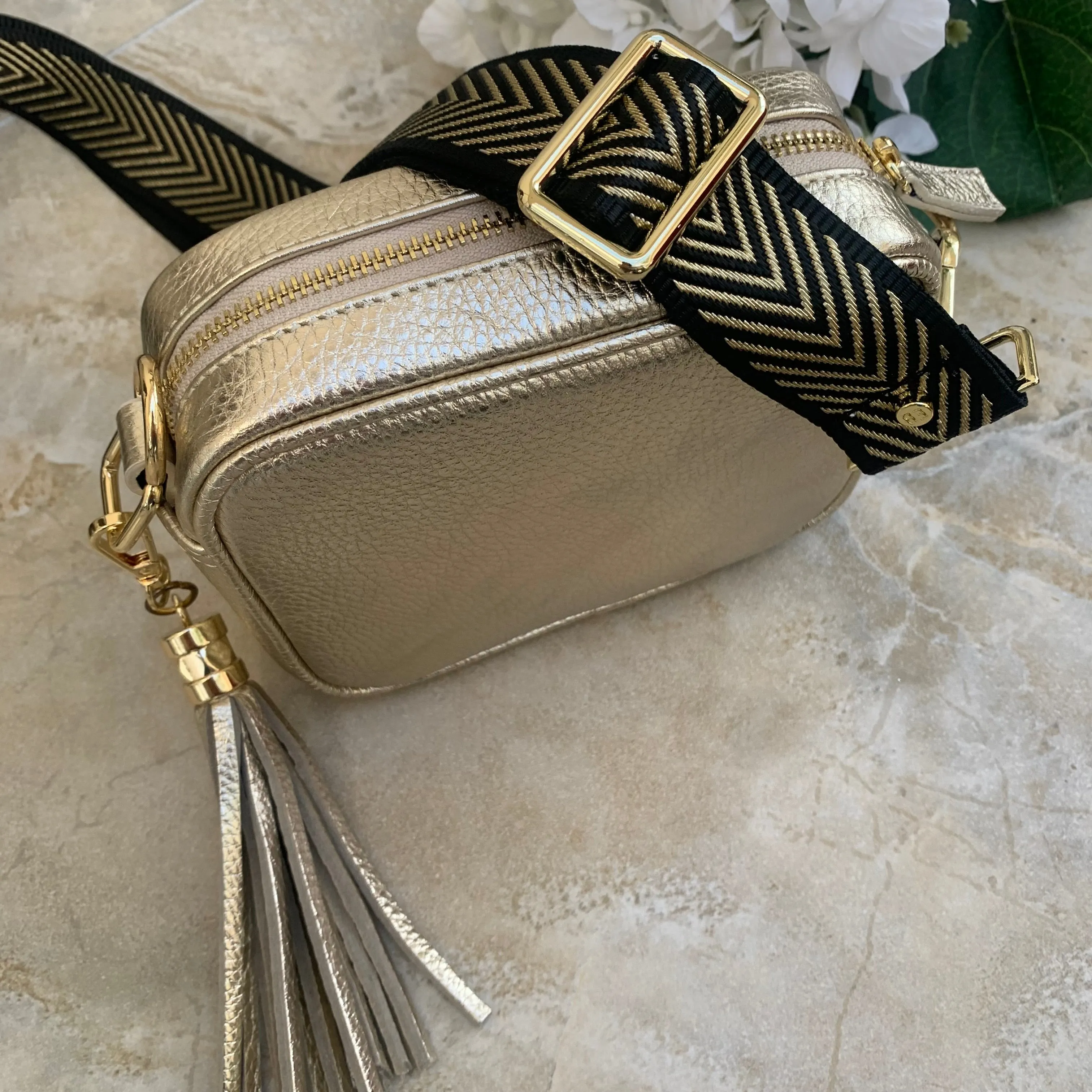 Elie Beaumont Gold Mini Bag