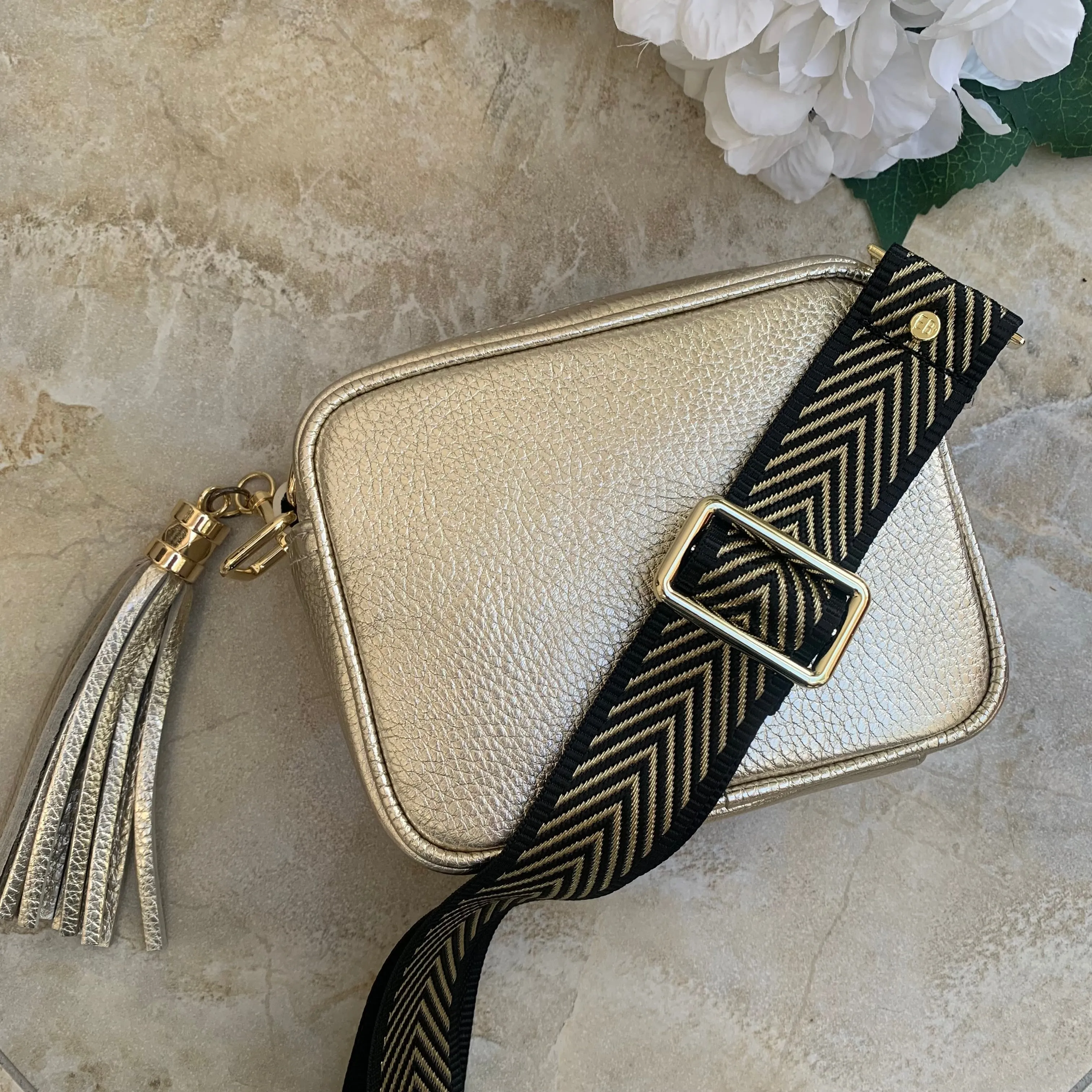 Elie Beaumont Gold Mini Bag