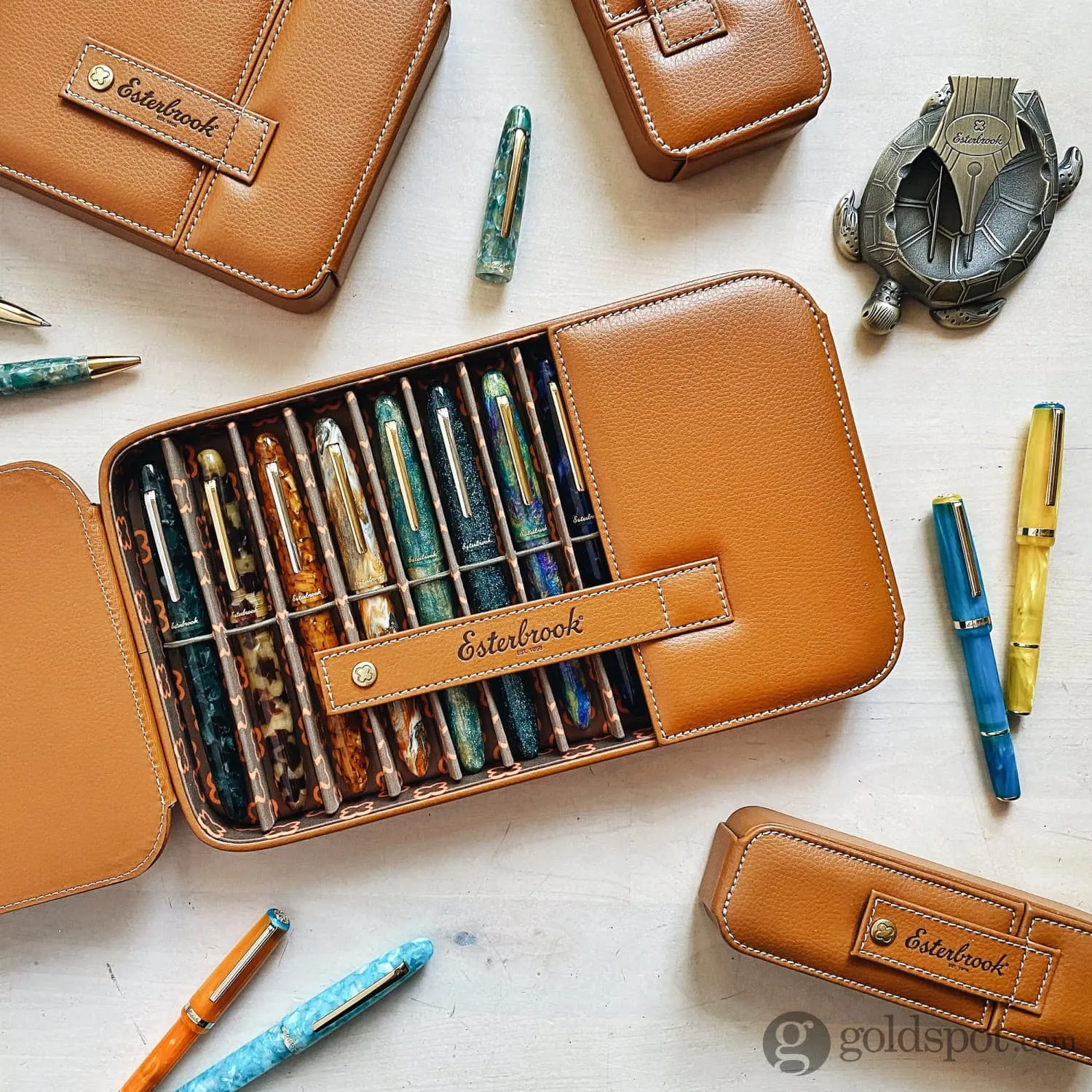 Esterbrook Twelve Pen Nook Case in British Tan