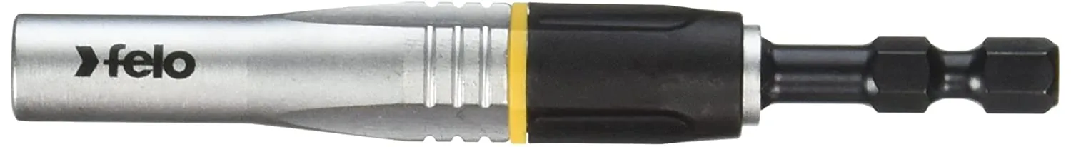 Felo 63077 Bitholder IMPACT 1/4" Bit Holder with Torque Absorption Cascade for Longer Bit Life