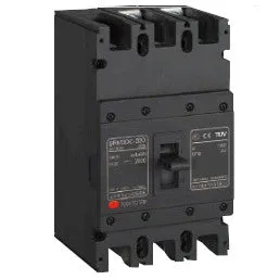 FGM6DC-3PL-500 250A, 3 Pole DC Moulded Case Circuit Breaker (MCCB) Fixed Type 20kA 250 Amp, 1500VDC