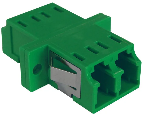 Fiber Optic Adapter, Single Mode, LC/APC Duplex Adapter