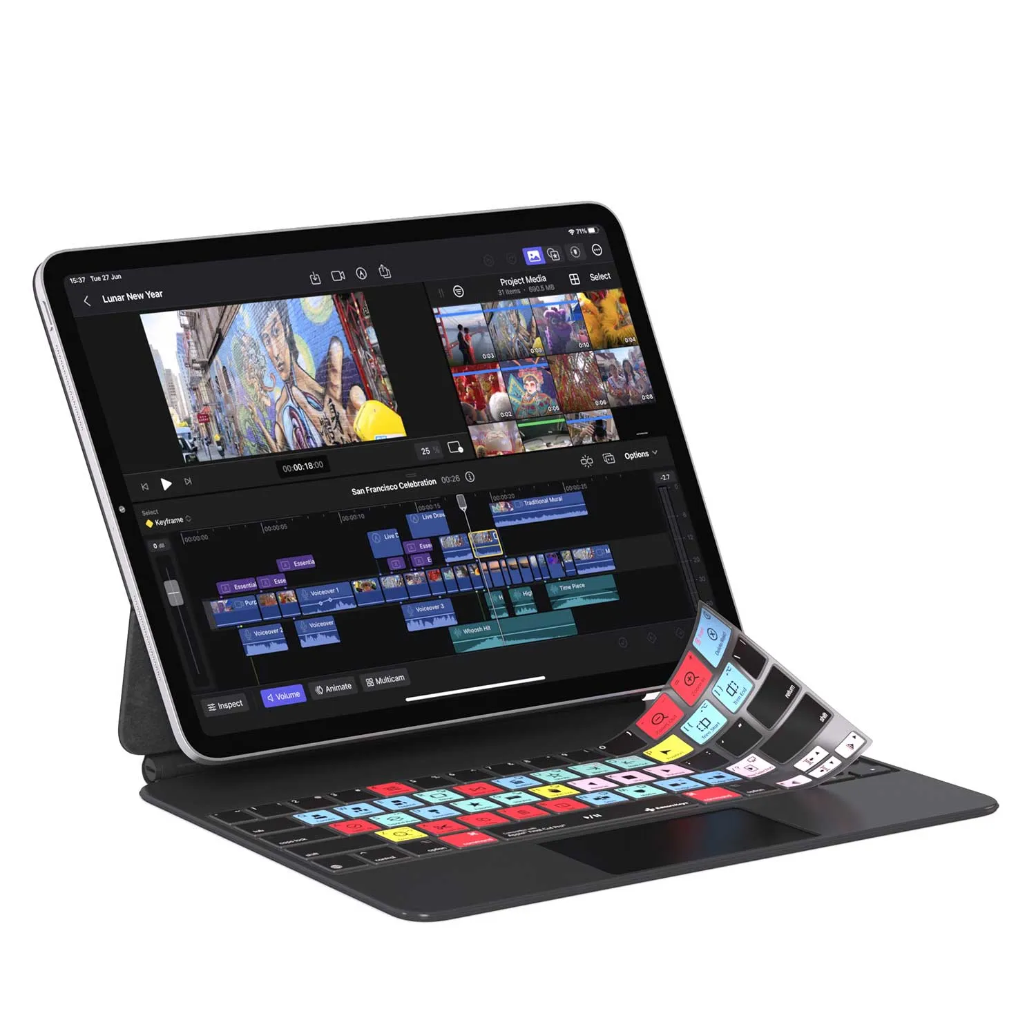 Final Cut Pro Keyboard Cover for iPad Magic Case