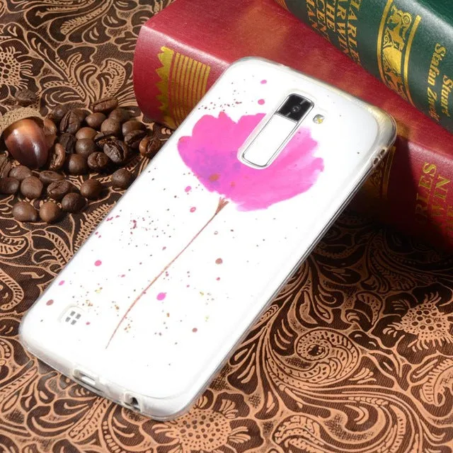 For LG K7 K8 Lte K10 Silicone Case Retro Tribe Cartoon Rubber TPU Case For LG K7 M1/ LG K8 Lte K350/ LG K10 M2 Phone Cases Cover