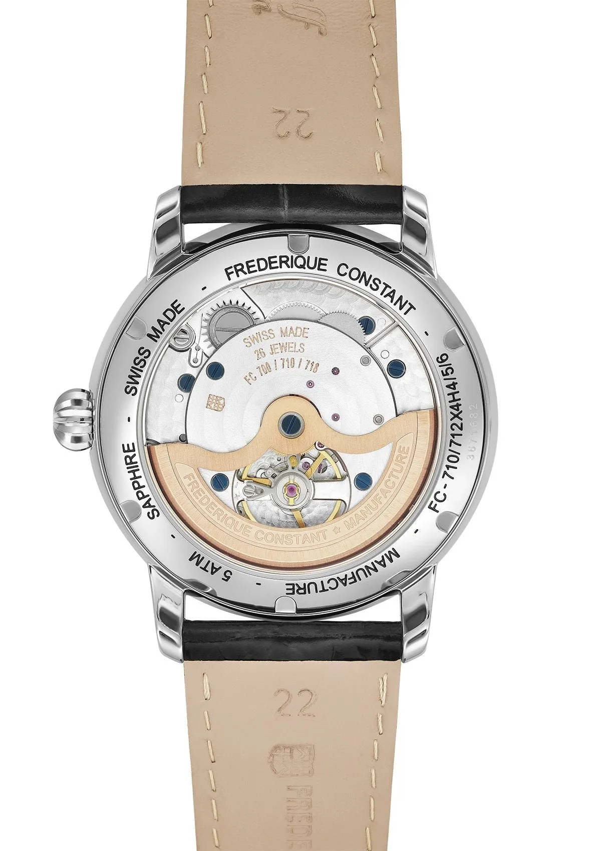 Frederique Constant Watch Classic Manufacture Automatic Silver FC-710MC4H6