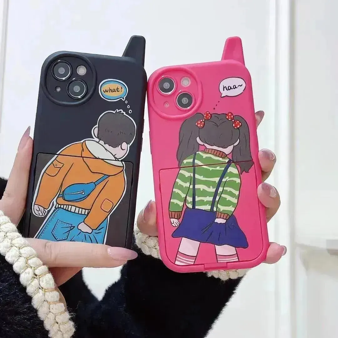 Funny Scratching Couple Phone Case (For iPhones)