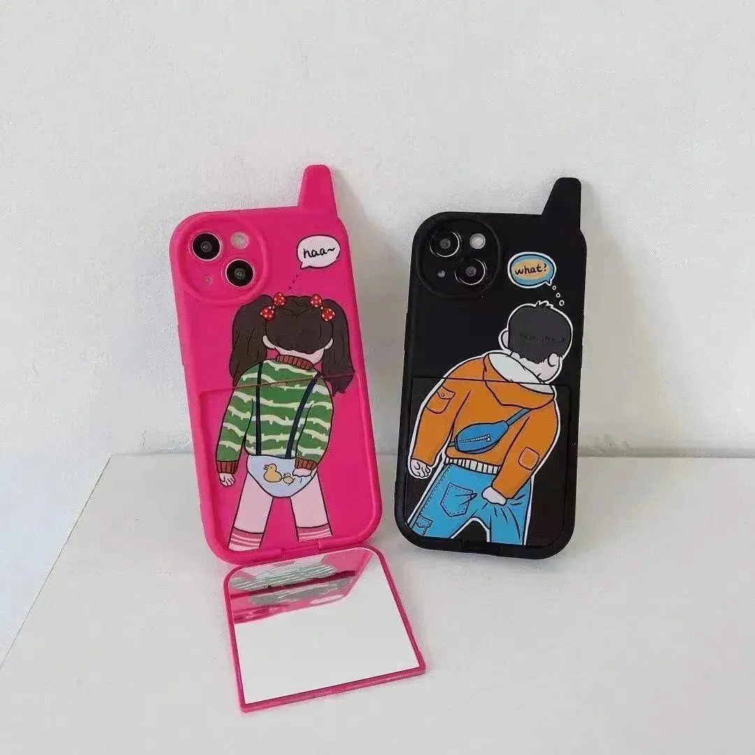 Funny Scratching Couple Phone Case (For iPhones)