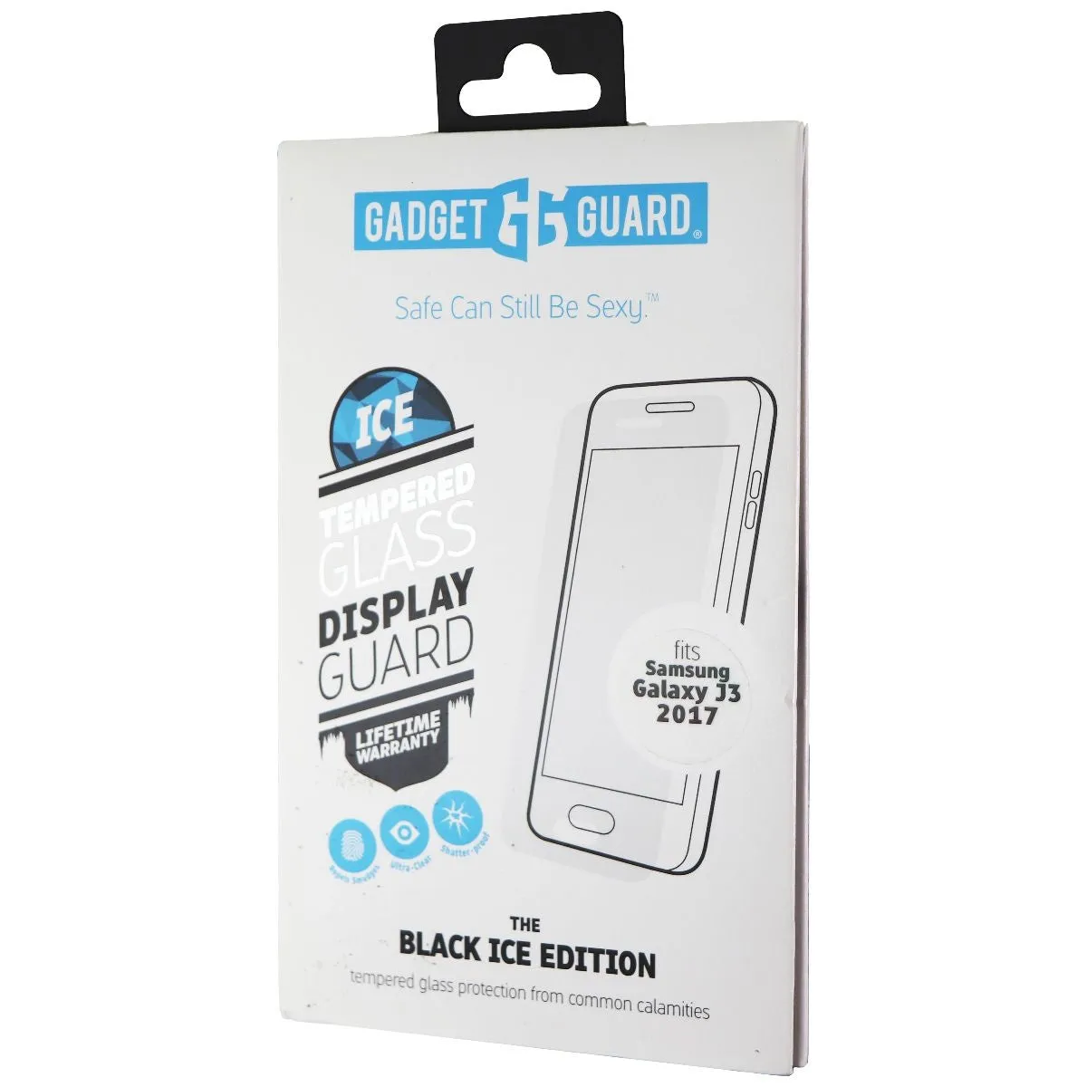 Gadget Guard Black Ice Tempered Glass Screen Guard for Galaxy J3 (2017) - Clear