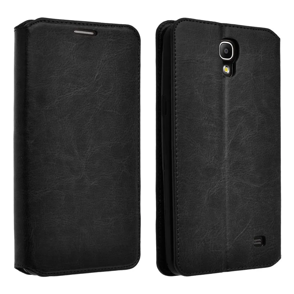 Galaxy Mega 2 Case, Magnetic Flip Fold[Kickstand] Pu Leather Wallet Case with ID & Credit Card Slots for Samsung Galaxy Mega 2 - Black