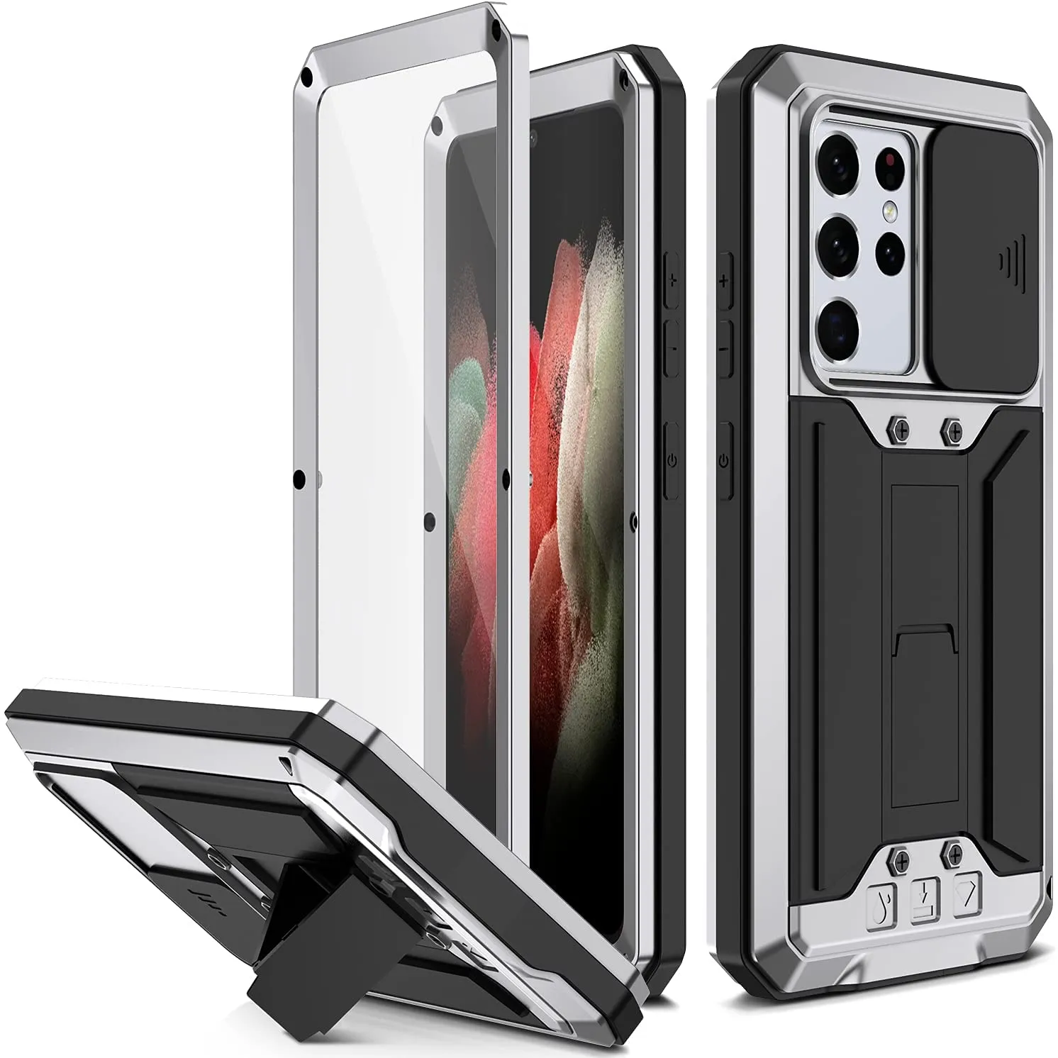 Galaxy S21 Ultra Aluminum Metal Gorilla Shockproof Military Heavy Duty Case