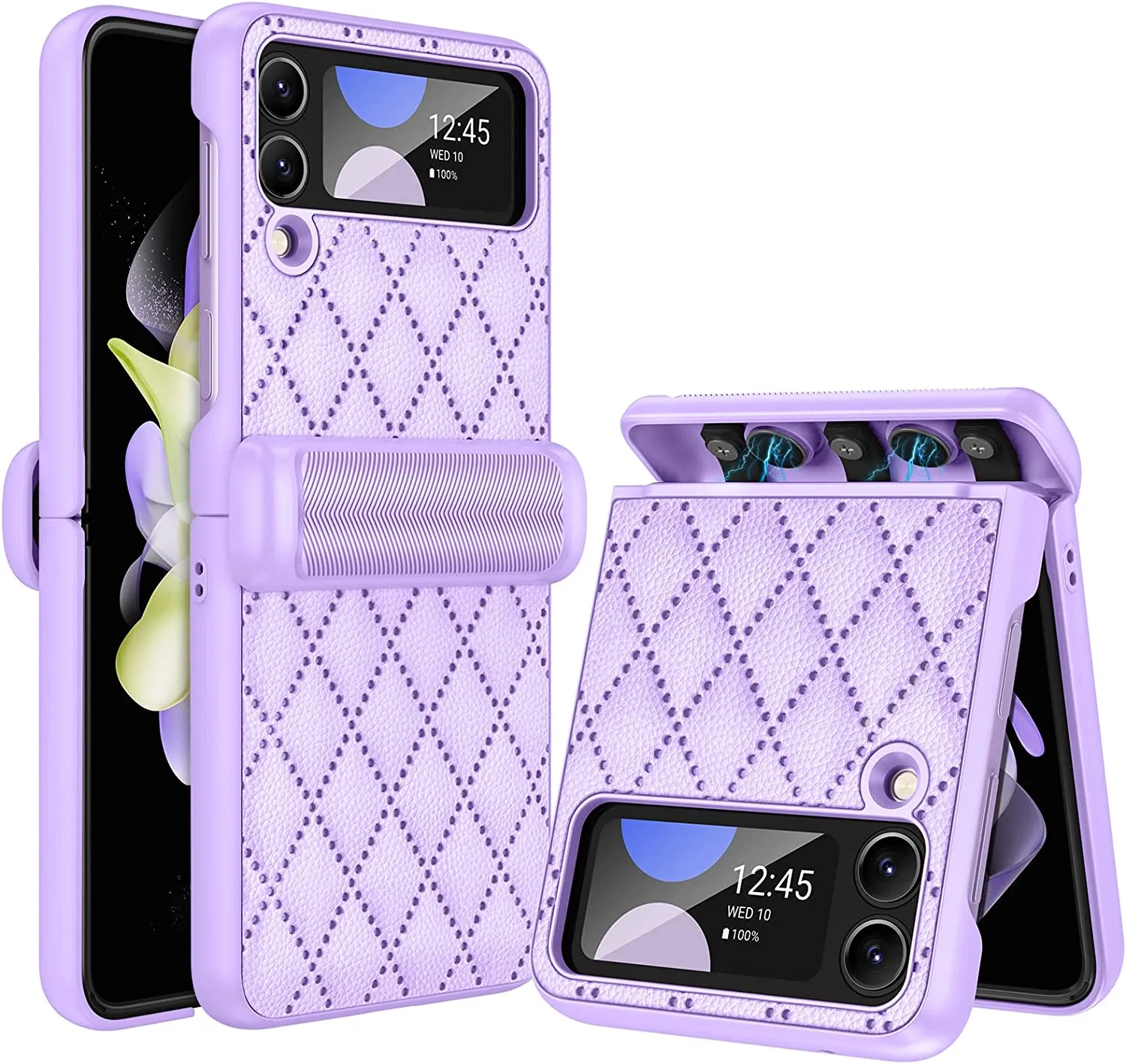 Galaxy Z Flip 4 Leather Hinge Protection Case