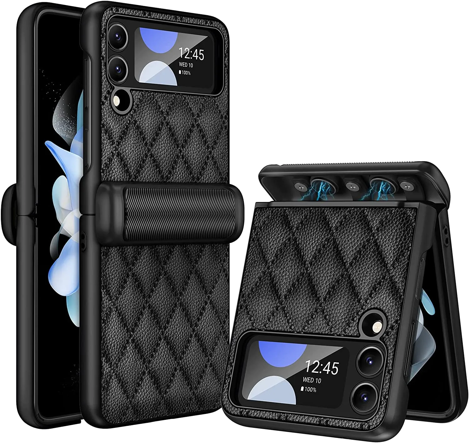 Galaxy Z Flip 4 Leather Hinge Protection Case