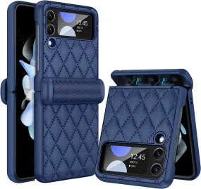 Galaxy Z Flip 4 Leather Hinge Protection Case