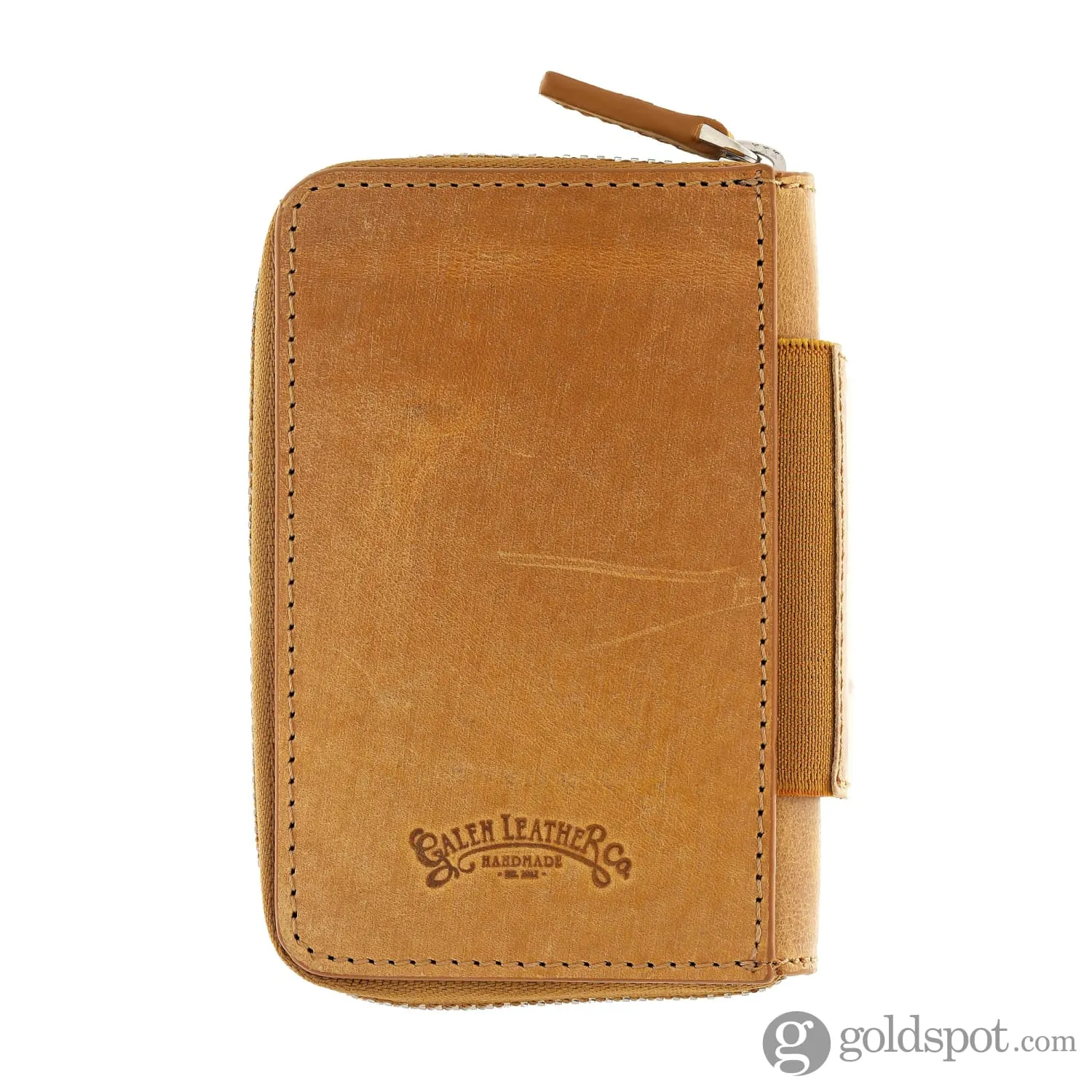 Galen Leather EDC Wallet in Crazy Horse Honey Ochre