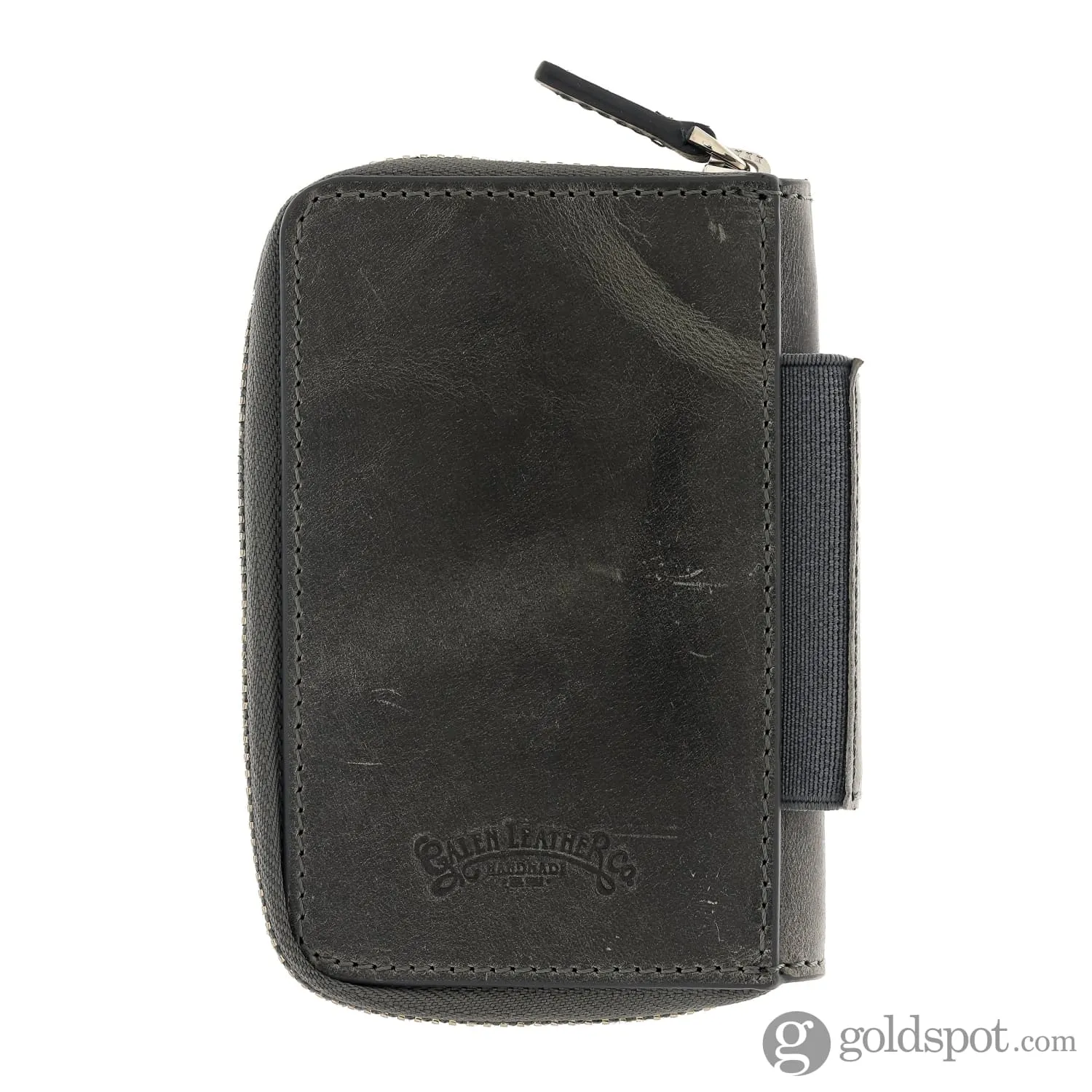 Galen Leather EDC Wallet in Crazy Horse Smokey Grey