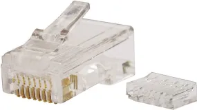 Gardner Bender GMC-88M6 Modular Plug, RJ-45 Connector, 8 -Contact, 8 -Position, White, 50/PK :PK 50: QUANTITY: 1