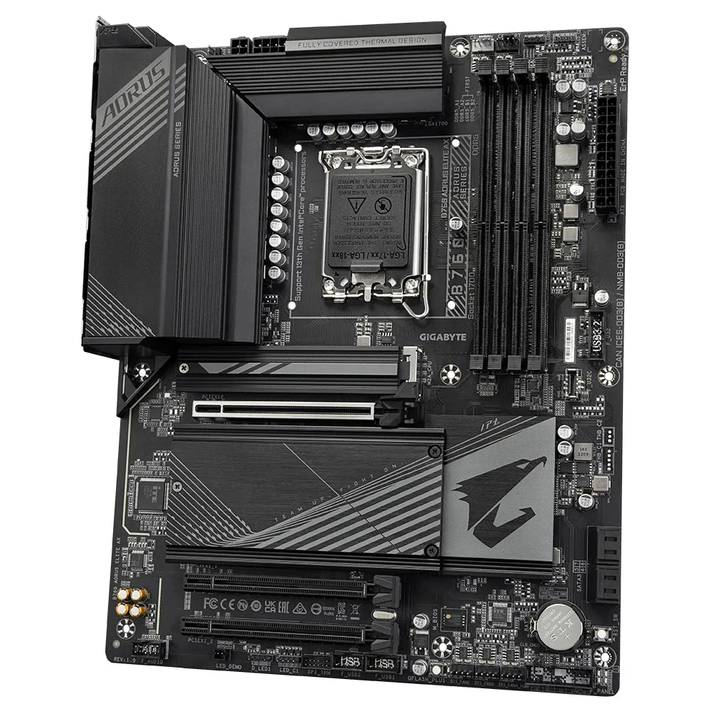 Gigabyte B760 Aorus Elite Ax Motherboard - Supports Intel Core 14Th Gen Cpus, 12 1 1 Phases Vrm, Up To 7800Mhz Ddr5 (Oc)