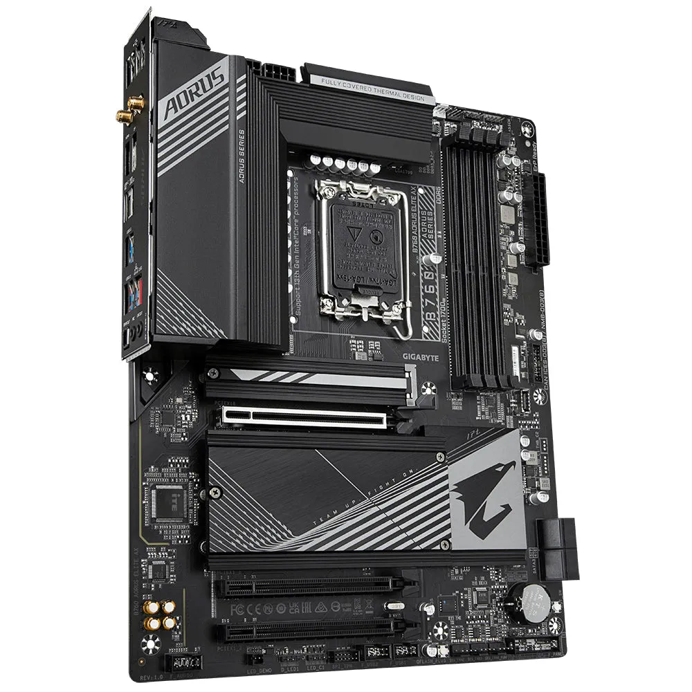 Gigabyte B760 Aorus Elite Ax Motherboard - Supports Intel Core 14Th Gen Cpus, 12 1 1 Phases Vrm, Up To 7800Mhz Ddr5 (Oc)