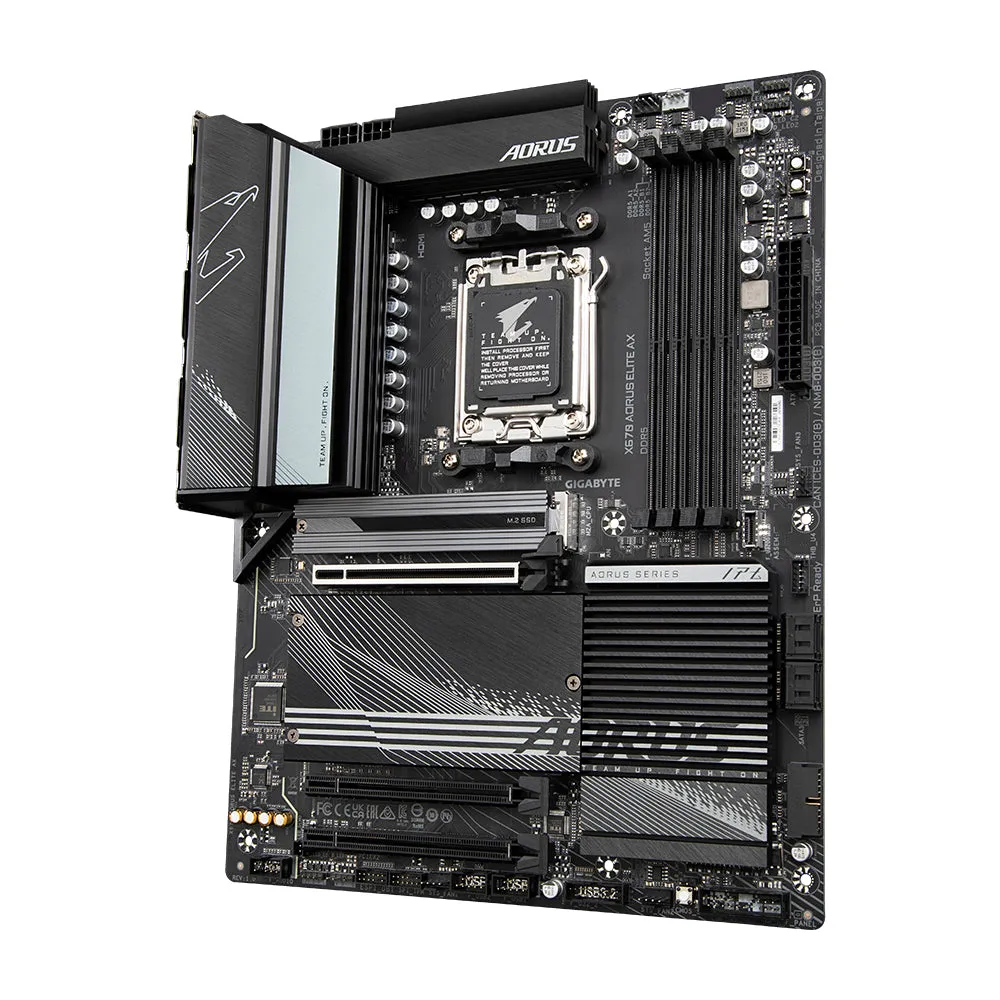 Gigabyte X670 Aorus Elite Ax Motherboard - Supports Amd Ryzen 8000 Series Am5 Cpus, 16* 2 2 Phases Digital Vrm, Up To 80