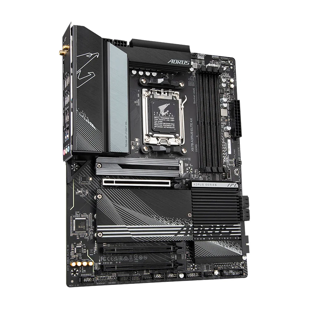 Gigabyte X670 Aorus Elite Ax Motherboard - Supports Amd Ryzen 8000 Series Am5 Cpus, 16* 2 2 Phases Digital Vrm, Up To 80