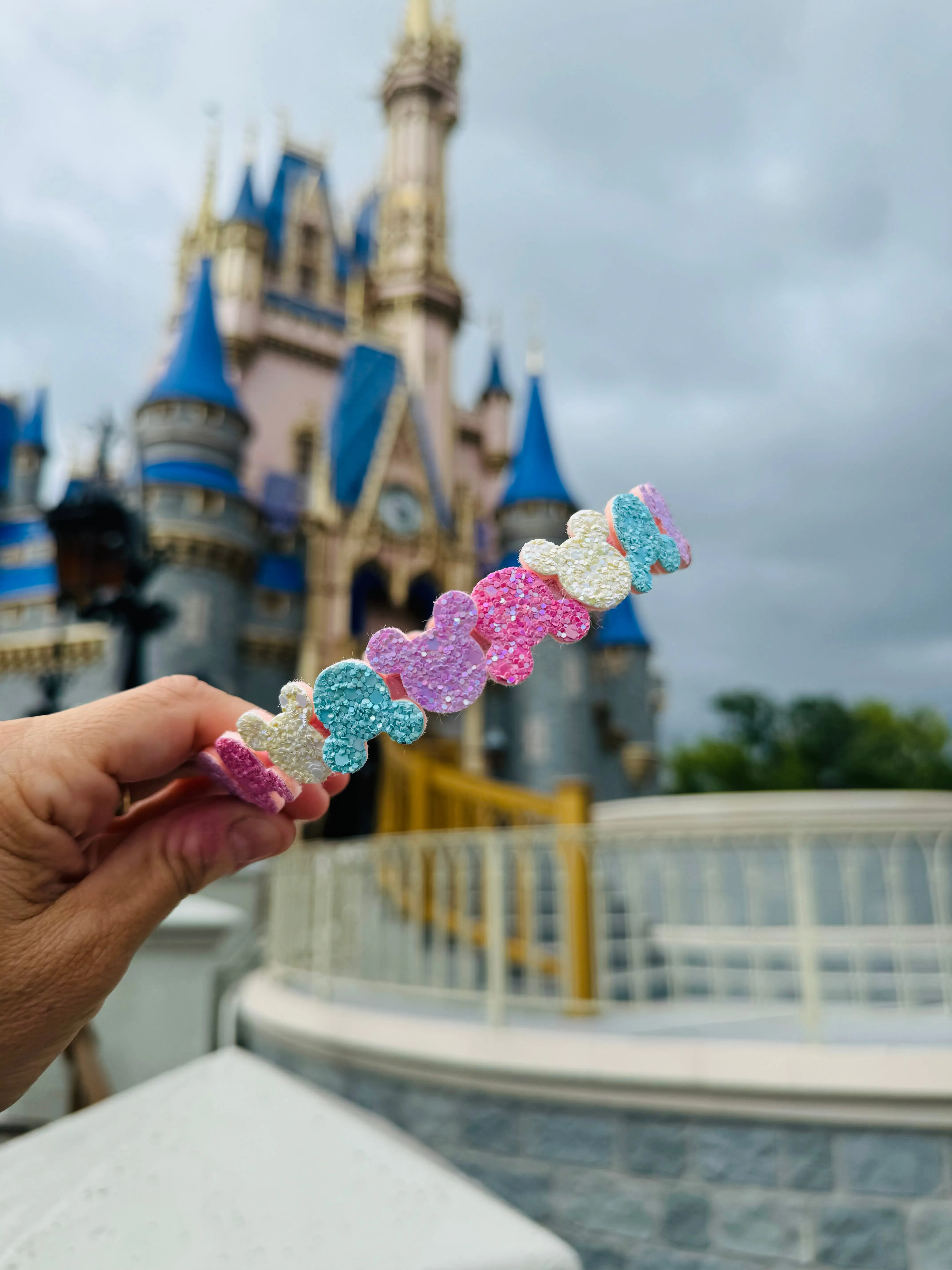 Glitter Mouse Ears Headband