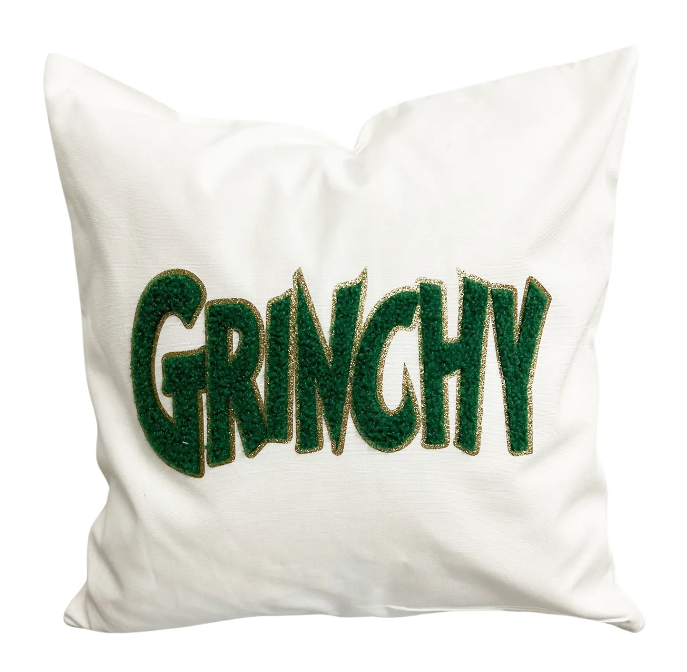 Grinchy & Merry Double Sided Pillow