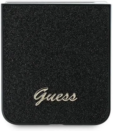 Guess 4G Glitter Script Case for Samsung Galaxy Z Flip 6 Black - GUHCZF6HGGSHK