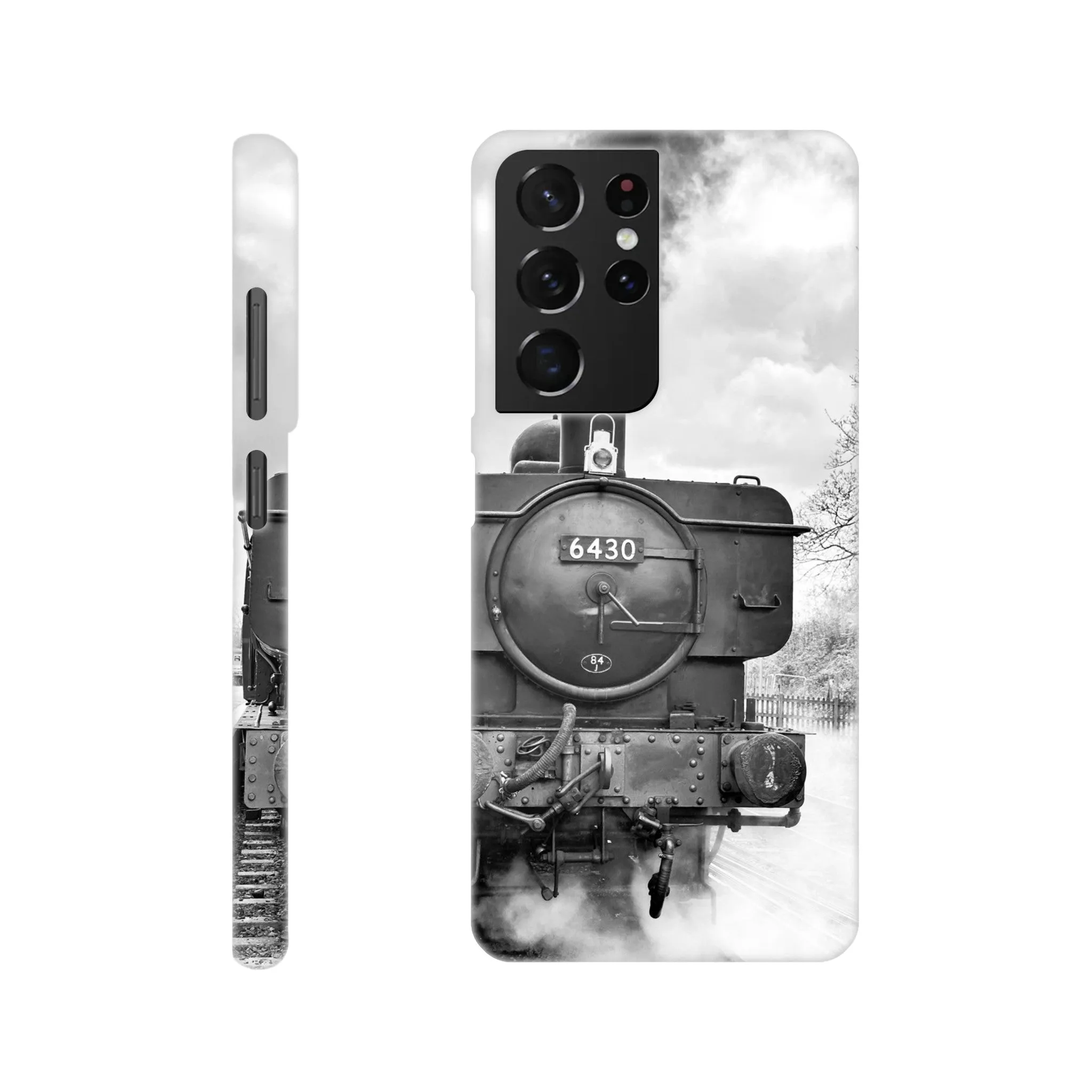 Gwilli Express Steam Train B&W Slim case Mobile Phone