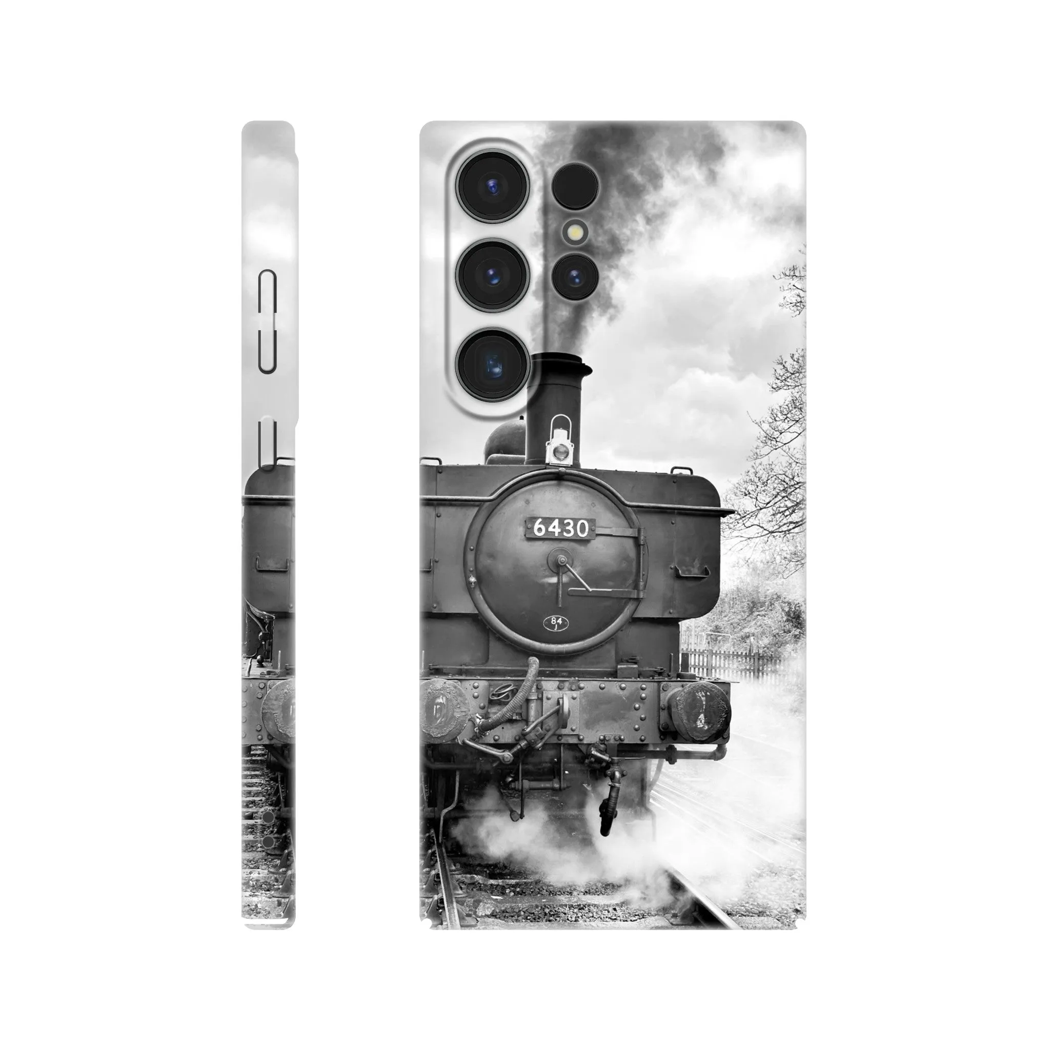 Gwilli Express Steam Train B&W Slim case Mobile Phone