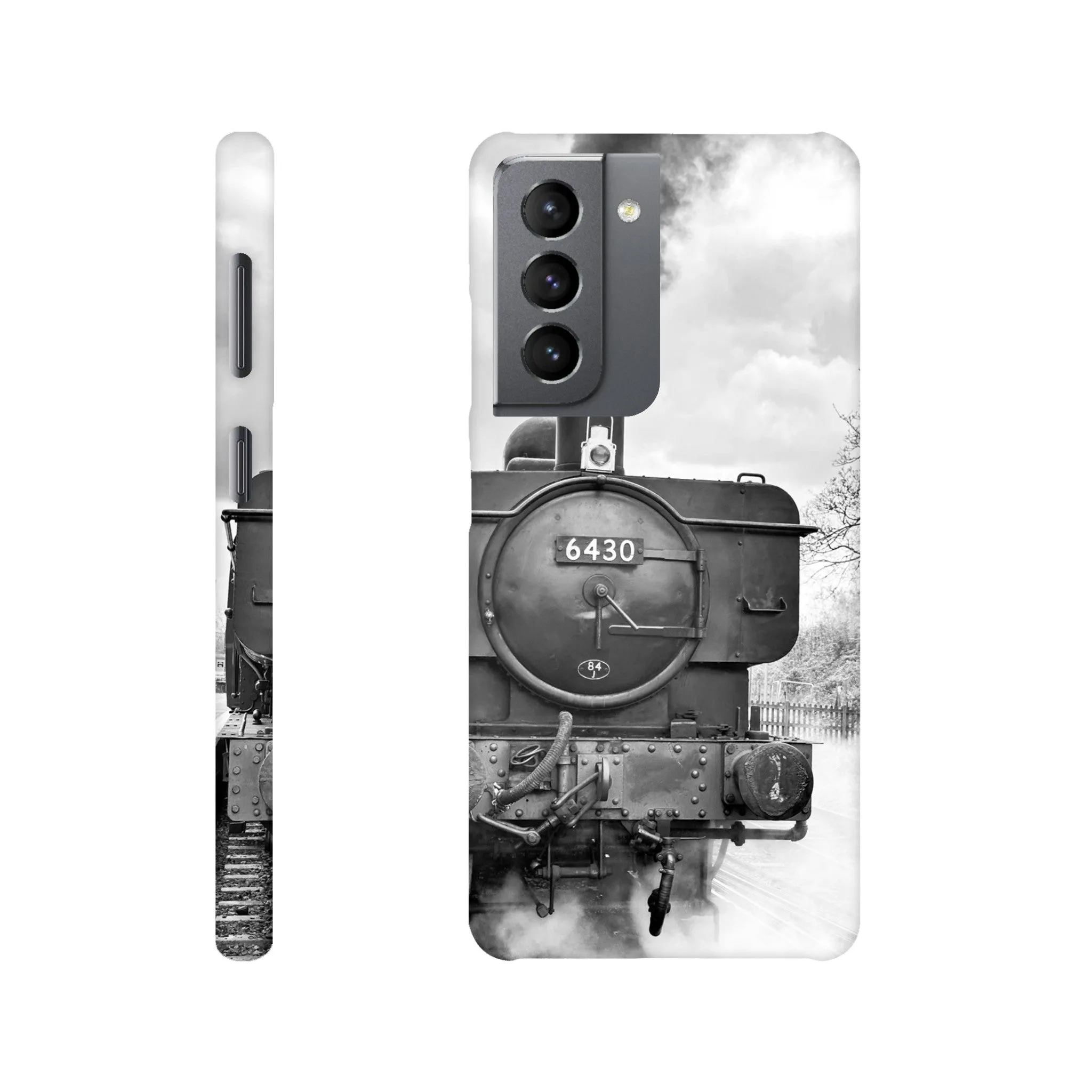 Gwilli Express Steam Train B&W Slim case Mobile Phone