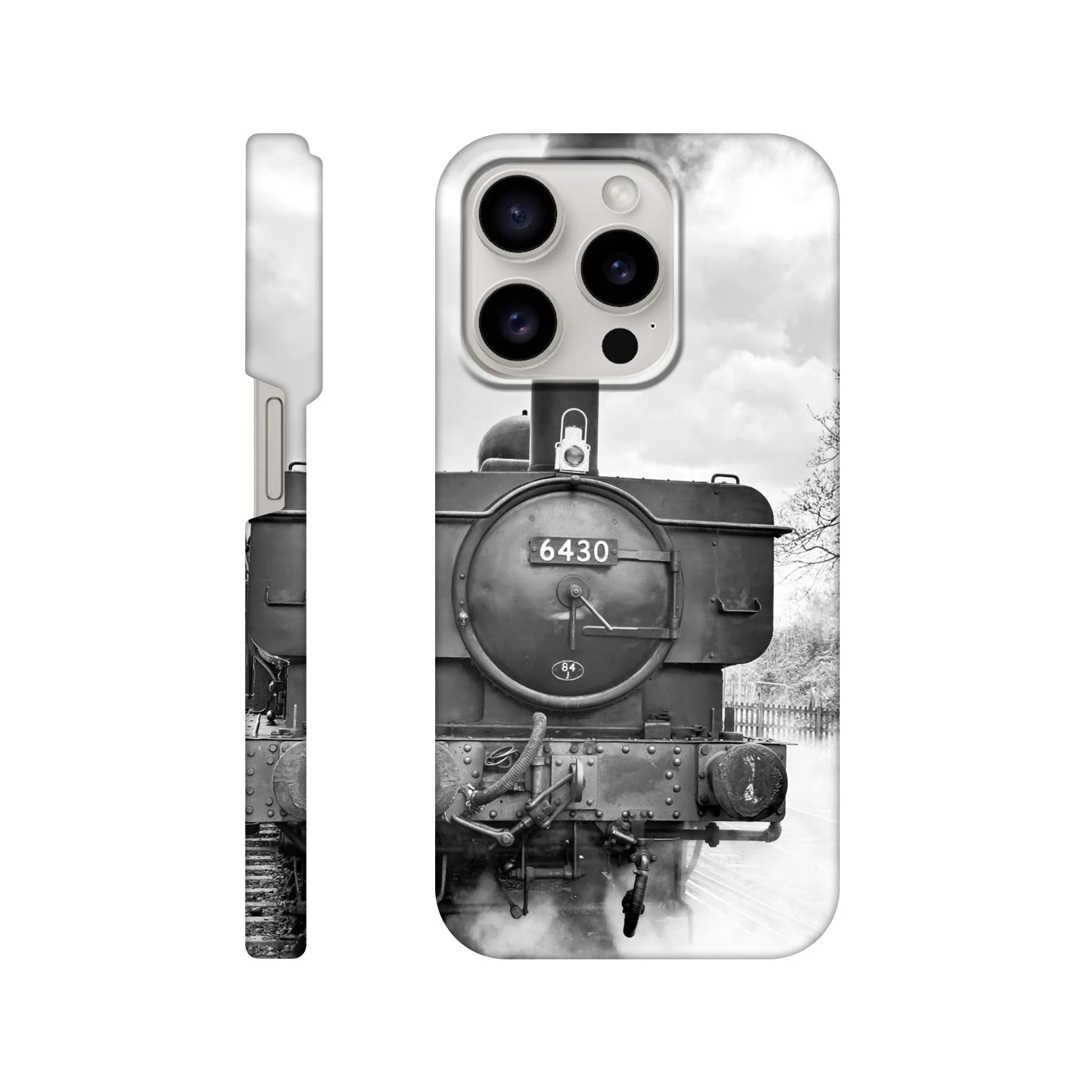 Gwilli Express Steam Train B&W Slim case Mobile Phone