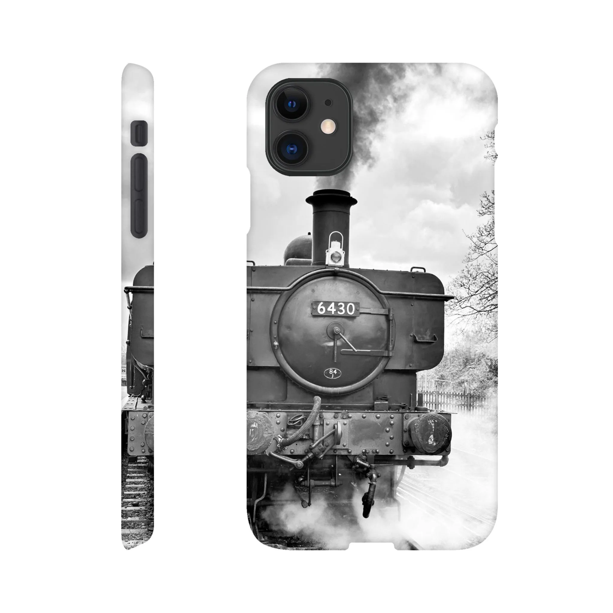 Gwilli Express Steam Train B&W Slim case Mobile Phone