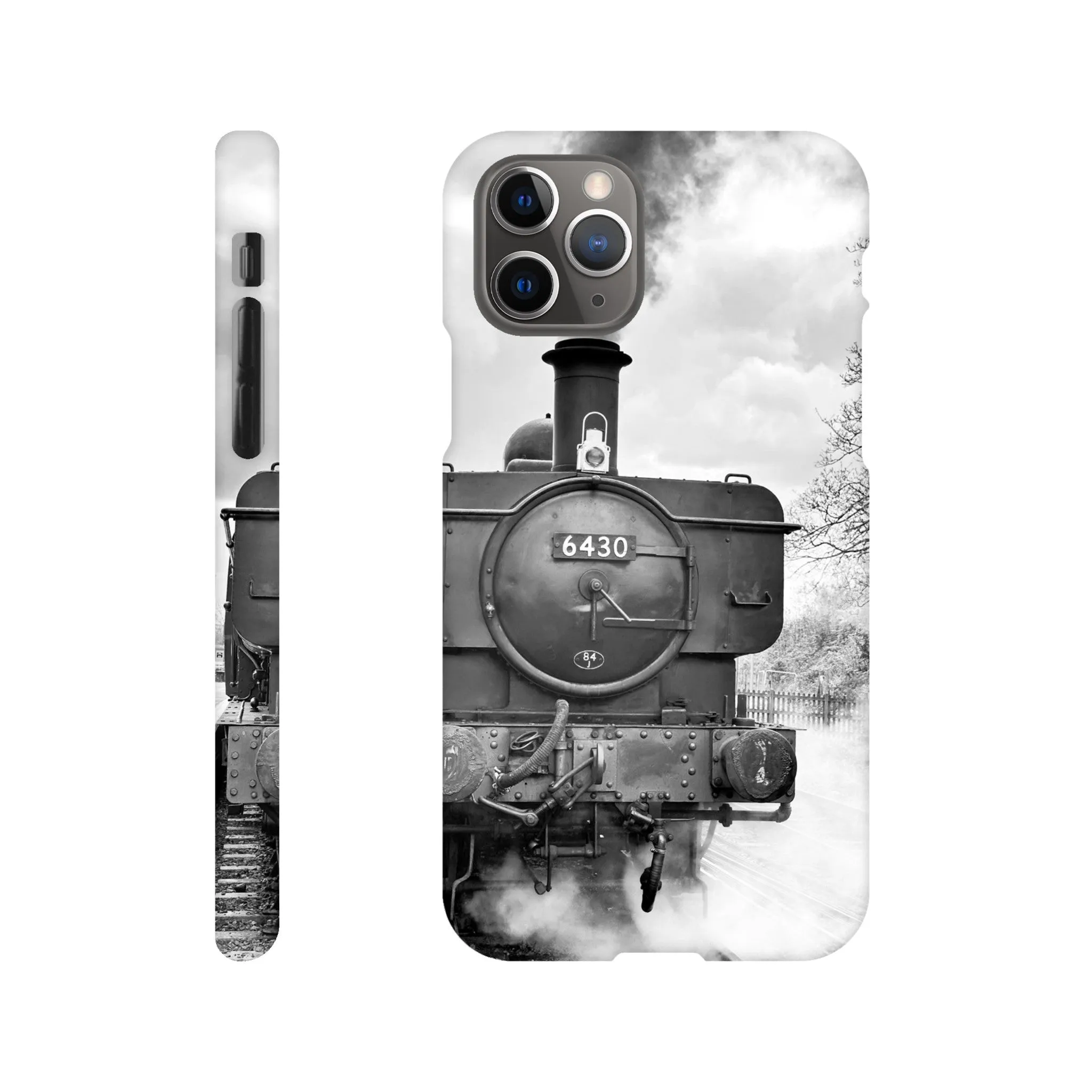 Gwilli Express Steam Train B&W Slim case Mobile Phone