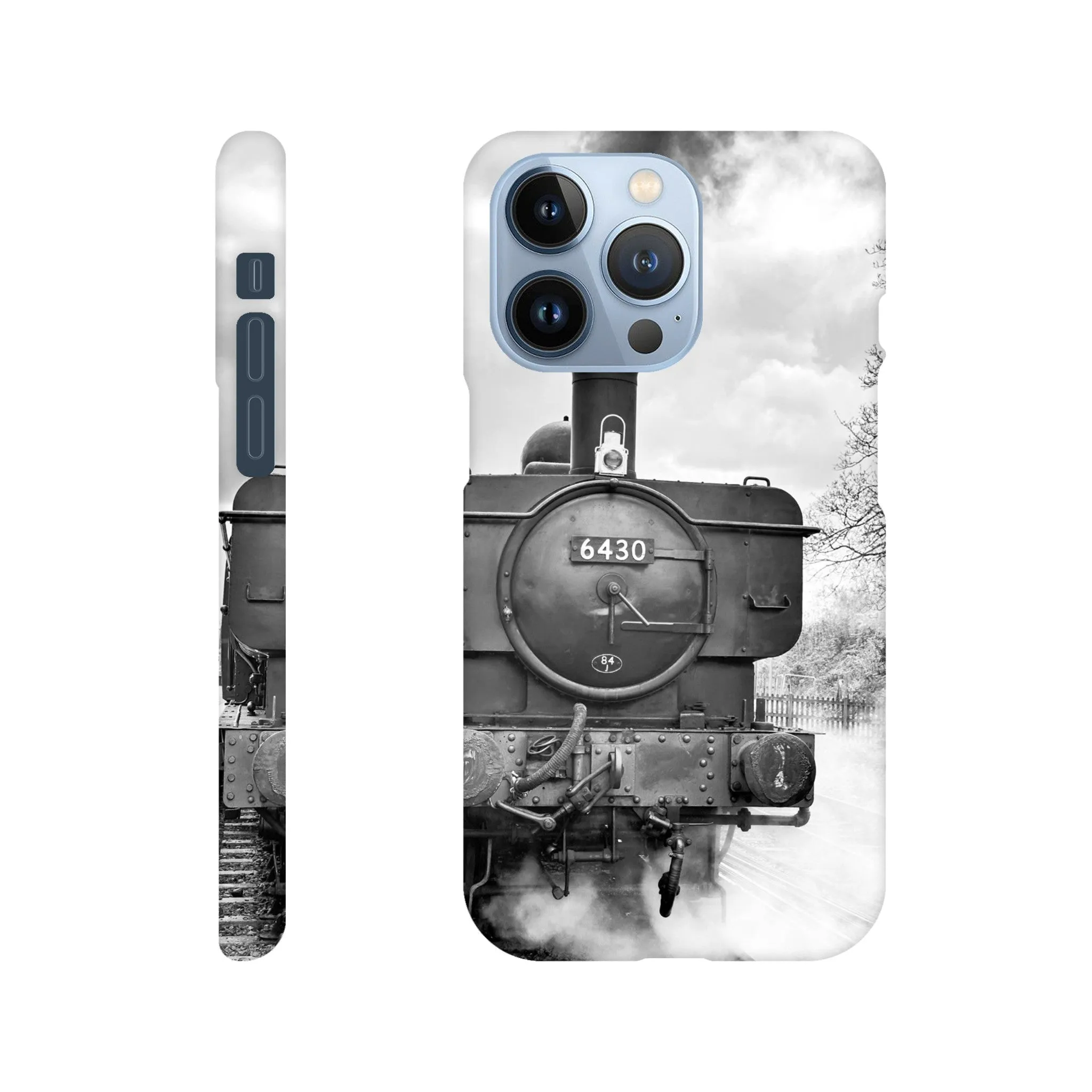 Gwilli Express Steam Train B&W Slim case Mobile Phone